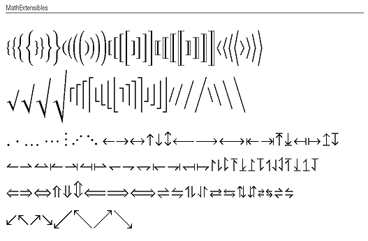 (Traditional Form -- MathExtensibles)