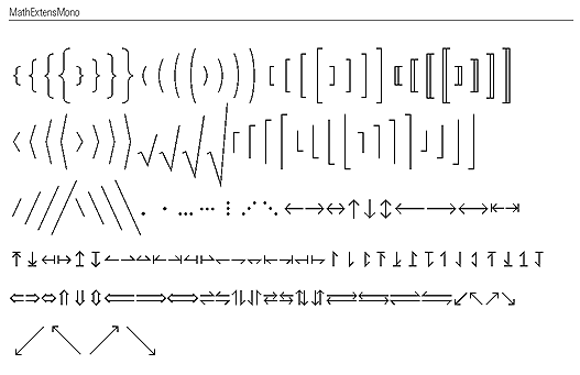 (Standard Form -- MathExtensMono)