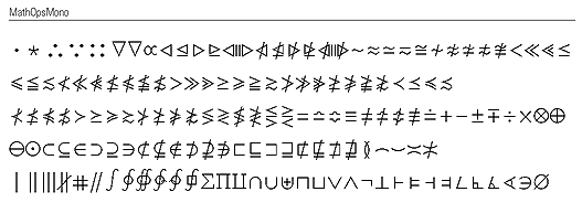 (Standard Form -- MathOpsMono)