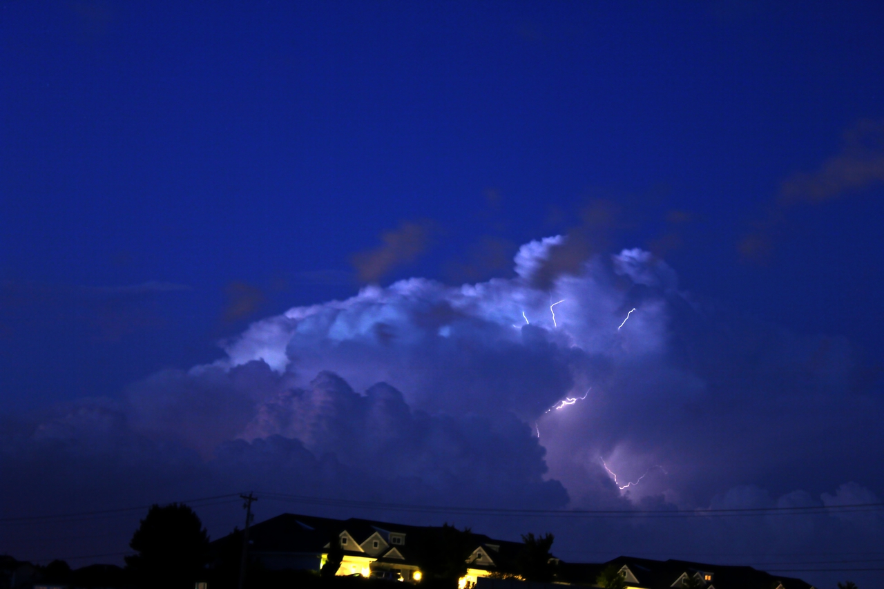 Storm Clouds with Lightning
