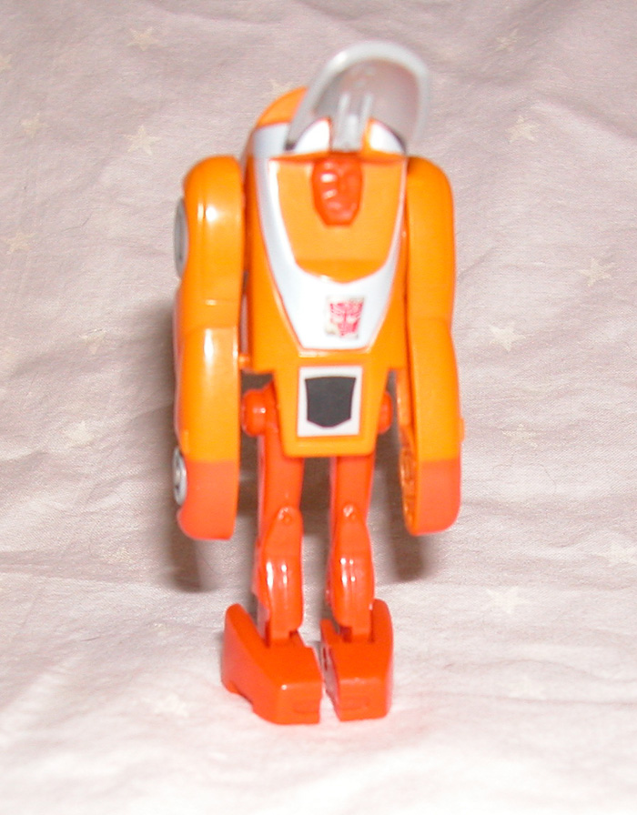 grey and orange transformer