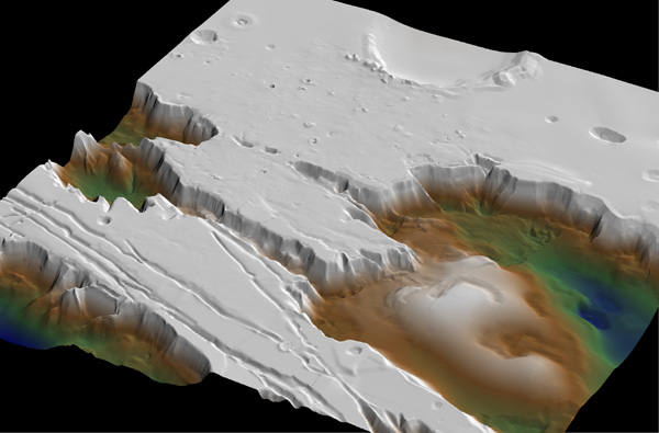 Mathematica Visualization - GIS Data - Mars